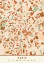 Black Maps Earth Tones 64 Plakat Plakat / 100x150cm