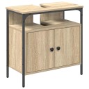  Veggmontert sminkebord Lys Eik Konstruert tre 60 x 30 x 60 cm