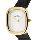 Gold 24mm Watch Margot Black Croc | DW