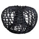 Cane line Nest Fotpall Liten Svart