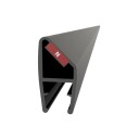 Vikingbad Magnetprofil Liam Fast Glassfelt PVC H191,7cm 90° Hjørnemontering Klar