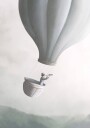 Flying with Hot Air Balloon Plakat Plakat / 70x100cm