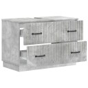 vidaXL Baderomsvaskeskap HOORN Betonggrå 82 x 41 x 56 cm