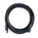 ELETRA IEEE 1394A 4P M - 6P M 3M KABEL, SVART