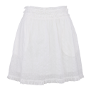 Ailin Skirt White XL Skirt with ruffles