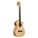 Kala Ka-Asfm-B-Ce All Solid Flame Maple Cutaway Baritone Ukulele, Med Eq & Bag
