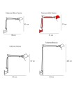 Artemide - Tolomeo MINI Parete Vegglampe Svart