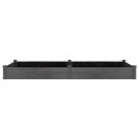 vidaXL Høybed med foring grå 240x120x25 cm heltre gran