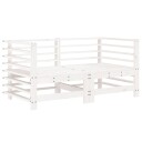  Utendørs hjørnesofaer 2 stk hvit heltre furu 825633