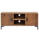 vidaXL TV-benk brun 110x35x48 cm gjenvunnet heltre furu