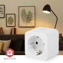 SmartLife Smart Plug | Zigbee 3.0 | IP21 | Efektmåler | 3680 W | Hybrid CEE 7/7 | 0   55 °C | Android™ / IOS | Hvit | 1 stk.