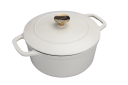 Nova Dynamic Støpejernsgryte 4,3L 24cm Krem
