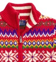 Ralph Lauren Polo Genser Bomull/Ull Fair Isle Rød m. Mbest Polo 6 år 116 Genser