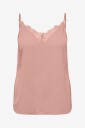 Only Carmakoma Topp carMetta Life Mix Lace Singlet Wvn Rosa