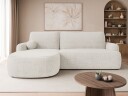 Branrel 3 seters sofa med divan   hvit