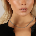 Snö Of Sweden Liddy Figaro Thin Neck 45 Plain Silver 45cm