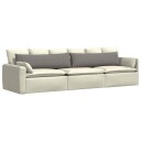 Sofaputer 2 pcs Gråbrun 145 x 40 cm stoff