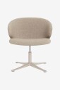 AC Design Furniture   Ella Loungestol med 4 stjerners understell og svingbar   Beige