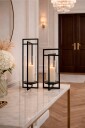 Zelected by Houze 2 sett Candle Lantern Portland median petit Svart