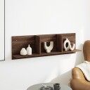  Veggskap 100x16,5x30 cm brun eik konstruert tre