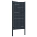 vidaXL Hageport PVC og stål 100x204 cm antrasitt