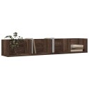  Veggskap brun eik 99x18x16,5 cm konstruert tre 8721012493575