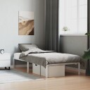 vidaXL Sengeramme i metall hvit 90x190 cm 8721012304680