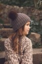 Huttelihut Ullfleecejakke Merino, Camel Melange, 116