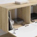  TV Veggskap Veggmontert Sonoma 60 x 31 x 29.5 cm Konstruert tre