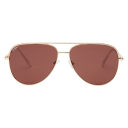Otra Eyewear Era Gold & Smokey Brown