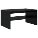  Kaffebord Svart Eik 80 x 50 x 40 cm Konstruert tre