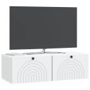  Vegghengt TV skap Hvit 99 x 41 x 30 cm Konstruert tre