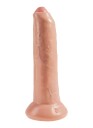 King Cock Uncut Realistisk Dildo 23 cm     - Beige
