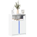  Skjenk med LED hvit 77x34x100 cm konstruert tre 8721102967108