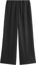 Lindex Wide Trousers Elastic Waist   BLACK   M