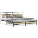  Sengeramme i metall uten madrass sonoma eik 193x203 cm 3325118