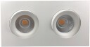 Nordesign Georgia 360 lavtbyggende downlight dobbel 2x7W 2700K RA97 Dimbar IP44 - Hvit