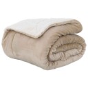 vidaXL Kastteppe Beige 130 x 150 cm Fleece