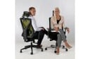 Kontorstol MIKE 64x65xH110-120cm svart / grå -