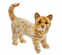 Hansa Creation | Oransje Katt Stående | Oransje | 35 cm