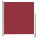 vidaXL Uttrekkbar sidemarkise 140 x 300 cm rød