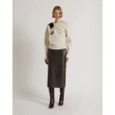 Alberta Ferretti Dame Strikkevarer Beige S,