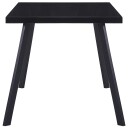 vidaXL Spisebord svart 180x90x75 cm herdet glass