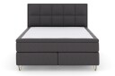 Select No 5 Komplett Sengepakke 180x200 Medium Lateks   Mørkegrå/V formede Metallben