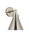 Visual Comfort Parkington Small Single Wall Light Nickel