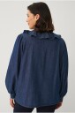Ellos Plus collection   Denimbluse med volang   Blå