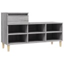  Skoskap grå sonoma 102x36x60 cm konstruert tre 8720287225461