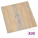  Selvheftende Gulvplanker 30,5 x 30,5 cm 20 pcs PVC Brun og Grå
