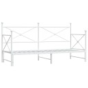  Dagseng med trille uten madrass hvit 75x190 cm stål 4104686