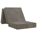 vidaXL Sammenleggbar sofabed 75 x 67 x 45 cm Lysegrå